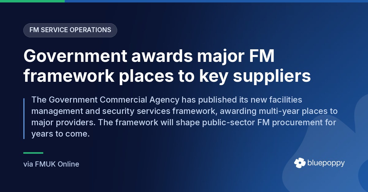 Bluepoppy Reads the New Public-Sector FM Framework