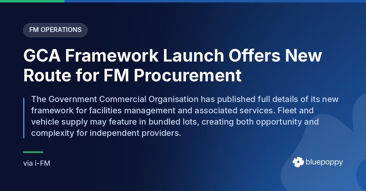 Bluepoppy on a New Route Through FM Procurement