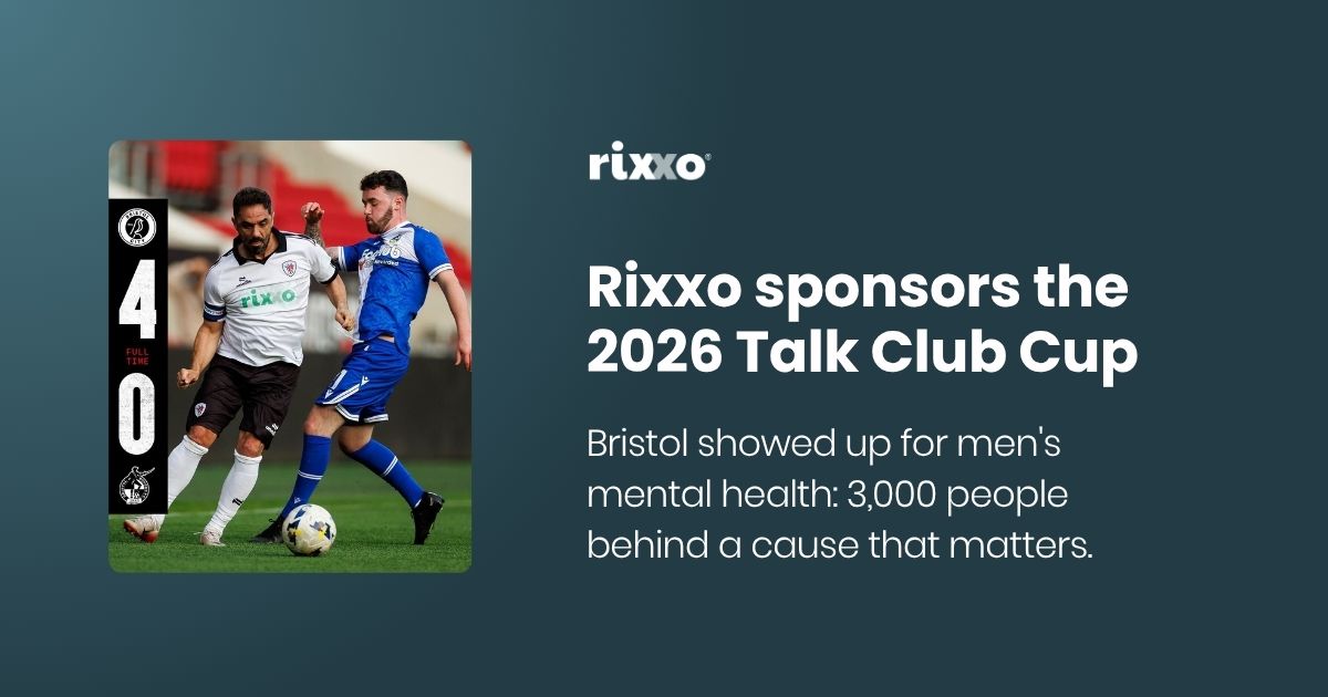 Rixxo Fronts Bristol's Talk Club Cup for Men's Mental Health